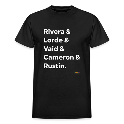 Inclusive LGBTQ+ Activists T-shirt (White) - black