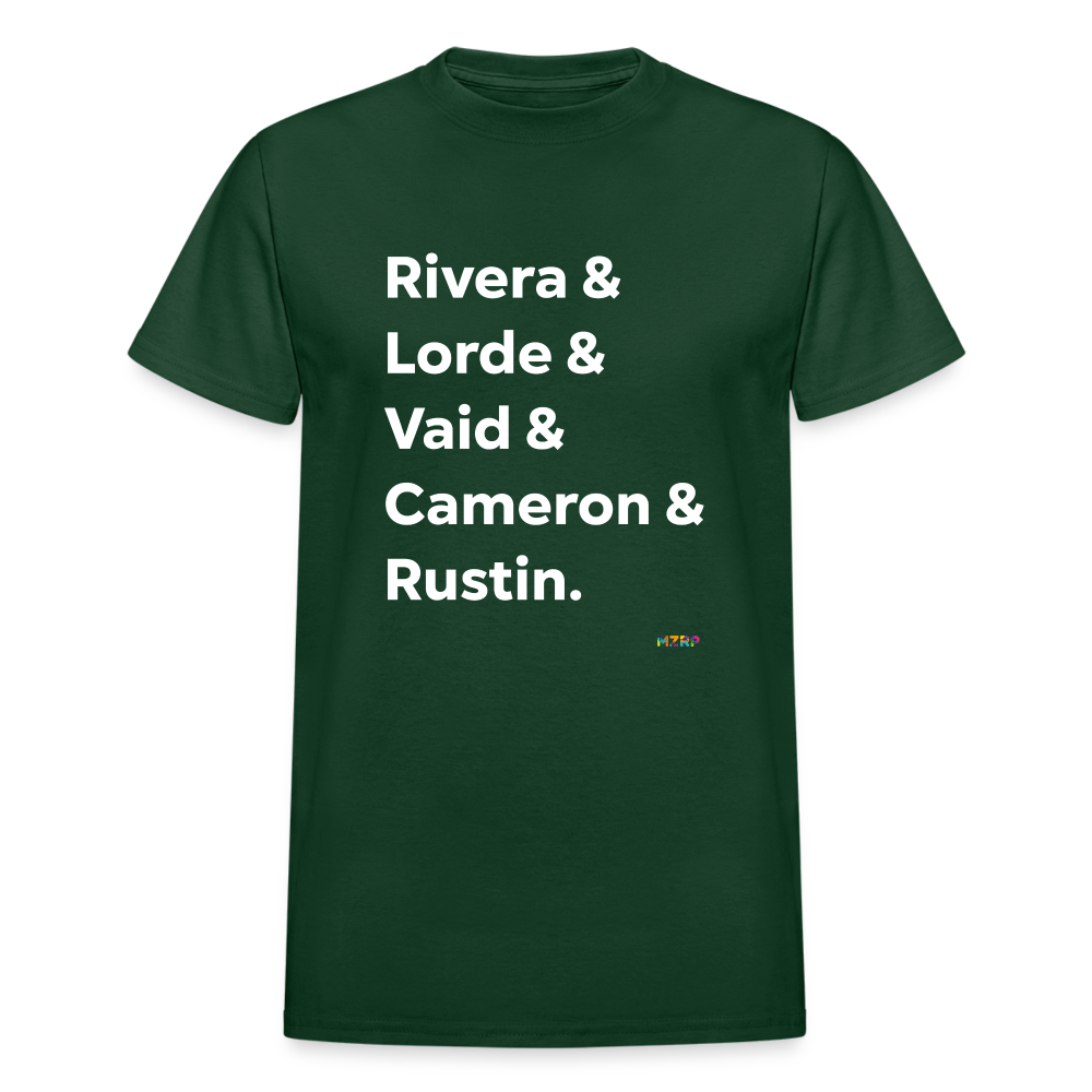 Inclusive LGBTQ+ Activists T-shirt (White) - forest green